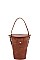 PAIL BUCKET SHAPE SHOULDER BAG