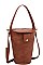 PAIL BUCKET SHAPE SHOULDER BAG