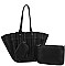 TRENDY 3 IN 1 MULTI FOLDED DESIGN TOTE BAG
