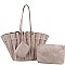 TRENDY 3 IN 1 MULTI FOLDED DESIGN TOTE BAG