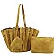 TRENDY 3 IN 1 MULTI FOLDED DESIGN TOTE BAG