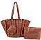 TRENDY 3 IN 1 MULTI FOLDED DESIGN TOTE BAG