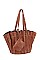 TRENDY 3 IN 1 MULTI FOLDED DESIGN TOTE BAG