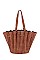 TRENDY 3 IN 1 MULTI FOLDED DESIGN TOTE BAG