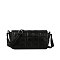 Quilted Flapover Crossbody Bag