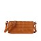 Quilted Flapover Crossbody Bag