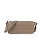 Quilted Flapover Crossbody Bag