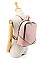TRENDY PLAIN COLOR BACKPACK