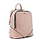 TRENDY PLAIN COLOR BACKPACK