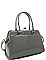 DESIGNER FASHION GLOSSY PU LEATHER SATCHEL JYL-1341