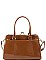 DESIGNER FASHION GLOSSY PU LEATHER SATCHEL JYL-1341