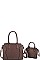 2 IN 1 SATCHEL SET WITH LONG STRAP