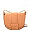 L0101-LP Simple Flap Saddle Bag Cross Body