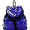 L0119-LP Geometry Patchwork Unique Backpack