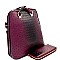 Ostrich Embossed Convertible Backpack Wallet SET MH-L0186W