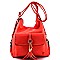 Leather Like Convertible Backpack Purse Hobo