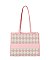 Mesh Check Printed Tote Bag