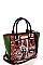 NICOLE LEE COLORFUL SATCHEL BAG WITH LONG STRAP