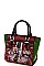 NICOLE LEE COLORFUL SATCHEL BAG WITH LONG STRAP