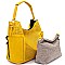 Fashionable Laser-cut 2 in 1 Pocket Hobo MH-LB105