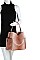 2 IN 1 CROC TEXTURED SATCHEL BAG
