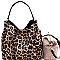 Classy Leopard Print Laser-cut 2 in 1 Hobo Bag MH-LB105P