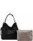 CLASSIC 2IN1 DESIGNER FASHION HOBO BAG SET JY-LBB-105