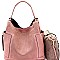 Fashionable Perforated 2 in 1 Side Pocket Hobo MH-LBB105