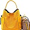 Fashionable Perforated 2 in 1 Side Pocket Hobo MH-LBB105