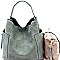 Fashionable Perforated 2 in 1 Side Pocket Hobo MH-LBB105