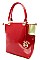 Two Tone Patent Boutique Quality Tote