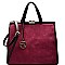 LD061-LP Push-lock Top Frame Large Satchel