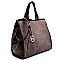 LD061-LP Push-lock Top Frame Large Satchel