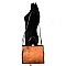 LD061-LP Push-lock Top Frame Large Satchel