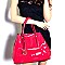 LD065-LP Classy 2 in 1 Patent Oversized 2 Way Tote