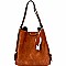Zipper Accent 3 in 1 Hobo Wallet SET  MH-LD1441W