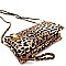 3-Compartment Leopard Print Push-Lock Cross Body