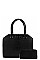 2IN1 FASHION CROCO PATTERN TOTE BAG WITH MATCHING WALLET