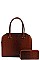 2IN1 FASHION CROCO PATTERN TOTE BAG WITH MATCHING WALLET