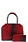 2IN1 FASHION CROCO PATTERN TOTE BAG WITH MATCHING WALLET