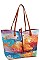 FASHIONABLE OIL PAINTED 3-PC SHOPPER BAG SET JYLF-169
