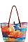 FASHIONABLE OIL PAINTED 3-PC SHOPPER BAG SET JYLF-169