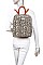 2 IN 1 Leoprad Print Backpack With Wallet