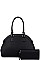 2IN1 STYLISH DOMED SATCHEL WITH MATCHING WALLET