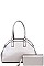 2IN1 STYLISH DOMED SATCHEL WITH MATCHING WALLET
