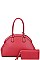 2IN1 STYLISH DOMED SATCHEL WITH MATCHING WALLET