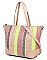 FASHION DURABLE WOVEN FABRIC SHOPPER BAG