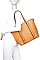 3 IN 1 STYLISH MODERN TOTE CROSSBODY AND CLUTCH SET
