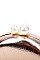 CUTE STRUCTURED DOUBLE PEARL CIRCLE CLUTCH WITH CHAIN