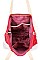TRANSPARENT OUT LAYER SHOPPER WITH LONG STRAP
